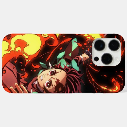 Tanjiro Kamado iPhone case (Achterkant (horizontaal))