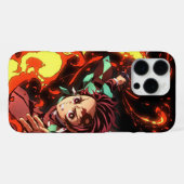 Tanjiro Kamado iPhone case Hoesje (Achterkant horizontaal)