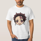 Tanjiro kamado is blij t-shirt (Voorkant)
