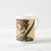 Tanjiro Kamado Porselein Kop (Voorkant rechts)