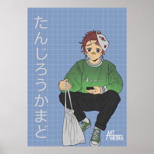 Tanjiro Kamado Poster (Voorkant)