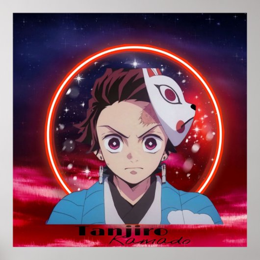 Tanjiro Kamado Poster (Voorkant)