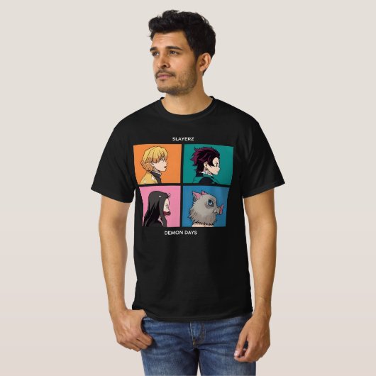 Tanjiro kamado t-shirt (Voorkant volledig)