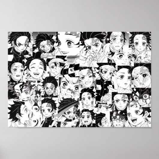 Tanjirou Demon Slayer Kimetsu no Yaiba Poster (Voorkant)