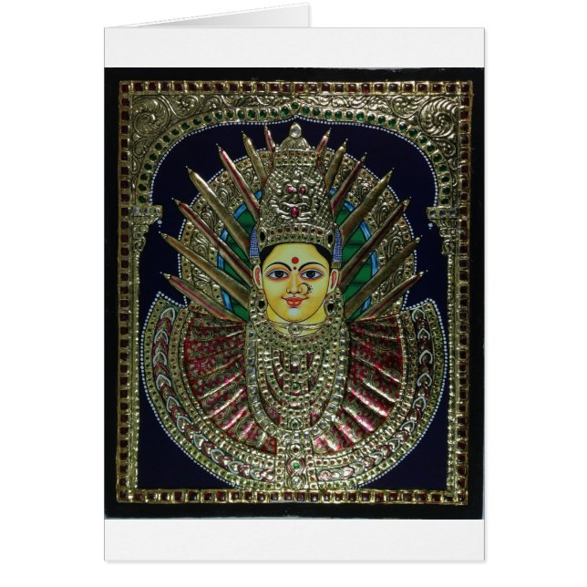 Tanjore Adi Parashakti Painting (Voorkant)