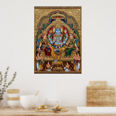 Tanjore Vishnu Devotionele Poster | Traditionele I (Keuken)