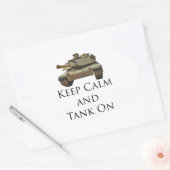 Tank AAN Ovale Sticker (Envelop)