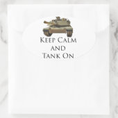Tank AAN Ovale Sticker (Tas)