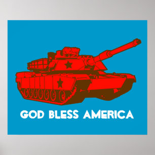 Tank afdrukken poster