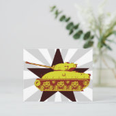 Tank Briefkaart (sterburst) (Staand voorkant)