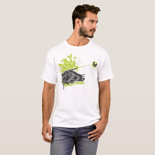 Tank & Butterflies T-Shirt (Voorkant volledig)