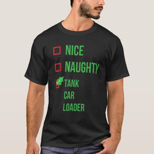 Tank Car Loader Funny Pajama Kerstmis (Voorkant)