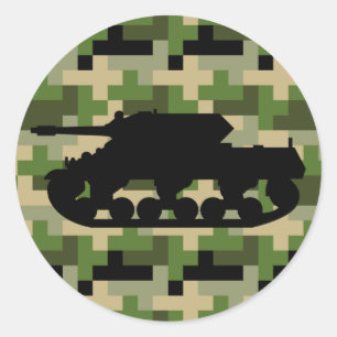Tank Digitale Camouflage Sticker