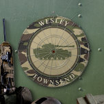 Tank en Camo Dartbord<br><div class="desc">De Tank en Camo Dart Board is een geweldige manier om je steun te shows en het leuk te vinden om het te doen. Pas aan om uw stijl aan te passen gebruikend de Edit knoop van het Ontwerp.</div>