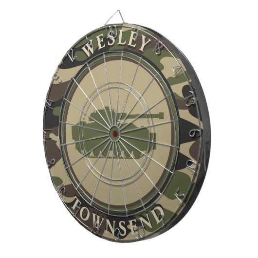 Tank en Camo Dartbord (Voorkant Rechts)