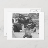 tank en sloep briefkaart (Voorkant / Achterkant)