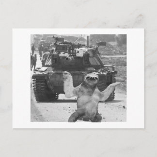 tank en sloep briefkaart