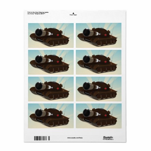 Tank Etiket (Full Sheet)