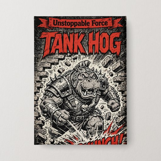 Tank Hog Button (Voorkant)