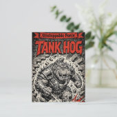 Tank Hog Feestdagenkaart (Staand voorkant)