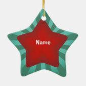 Tank Kerstmis op maat gemaakte ornamenten (Achterkant)