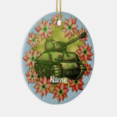 Tank kerstornament keramisch ornament (Rechts)