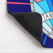 Tank Main Gamer Blue Red Cartoon Shield Muismat (Hoek)