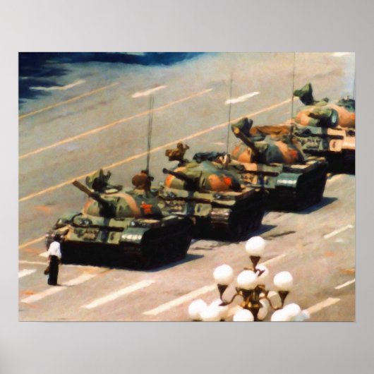 Tank Man Poster voor het schilderen (Voorkant)