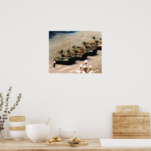 Tank Man Poster voor het schilderen (Keuken)