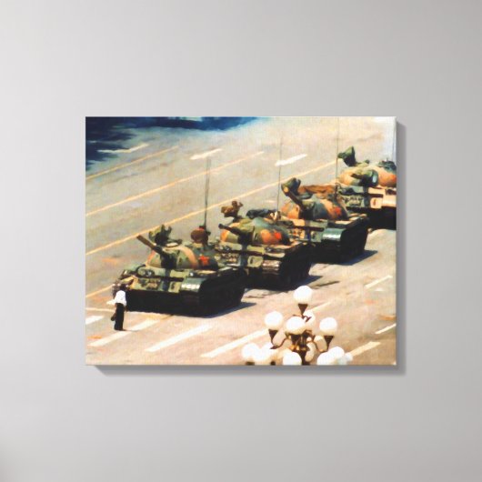 Tank Man verpakt Canvas Afdruk (Voorkant)