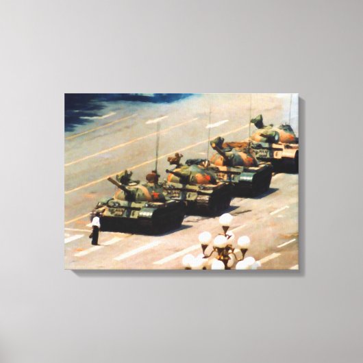 Tank Man verpakt Canvas Afdruk (Voorkant)