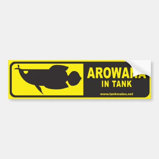 Tank Mates bumper sticker serie 1-Arowana (Voorkant)