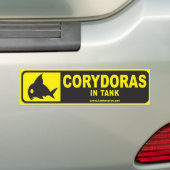 Tank Mates bumper sticker serie 1 — Corydoras (Op auto)