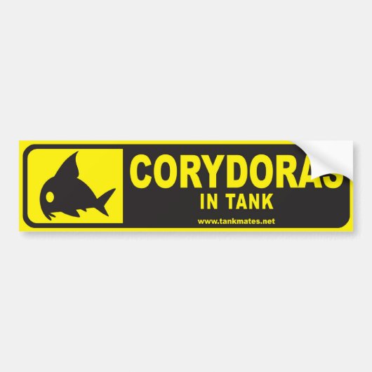 Tank Mates bumper sticker serie 1 — Corydoras (Voorkant)