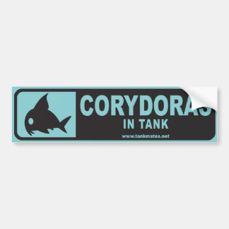 Tank Mates bumper sticker serie 1 - Corydoras Blue
