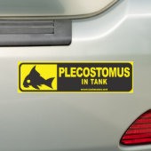 Tank Mates bumper sticker serie 1 — Plecostomus (Op auto)