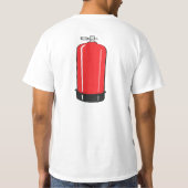 tank op het Shirt van de backscuba (Achterkant)