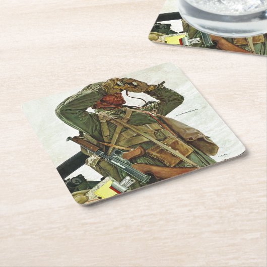 Tank Patrol Kartonnen Onderzetters (Schuin)