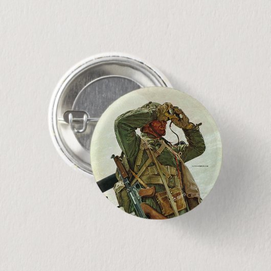 Tank Patrol Ronde Button 3,2 Cm (Voorkant /achterkant)