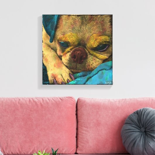 Tank Pop Art Canvas Afdruk (Insitu (Woonkamer))