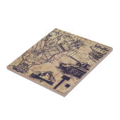 Tank Schematics Art Tegeltje (Zijkant)