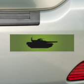 Tank Silhouette Bumpersticker (Op auto)