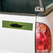 Tank Silhouette Bumpersticker (Op Truck)