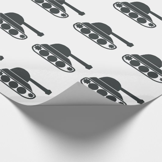 Tank Silhouette Cadeaupapier (Hoek)