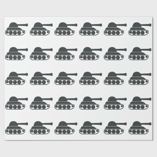 Tank Silhouette Cadeaupapier (Vlak)