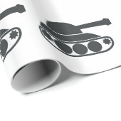 Tank Silhouette Cadeaupapier (Rol Hoek)