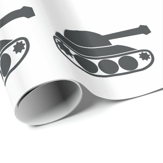 Tank Silhouette Cadeaupapier (Rol Hoek)