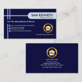 Tank tab Plumber van Crisscross Pipe Lines Visitekaartje (Voorkant / Achterkant)