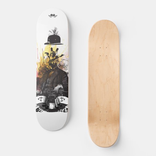 Tank Theory "Gentleman" Persoonlijk Skateboard (Voorkant)