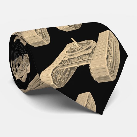 Tank Tracks Operating Engineer Crane Operator Stropdas (Opgerold)